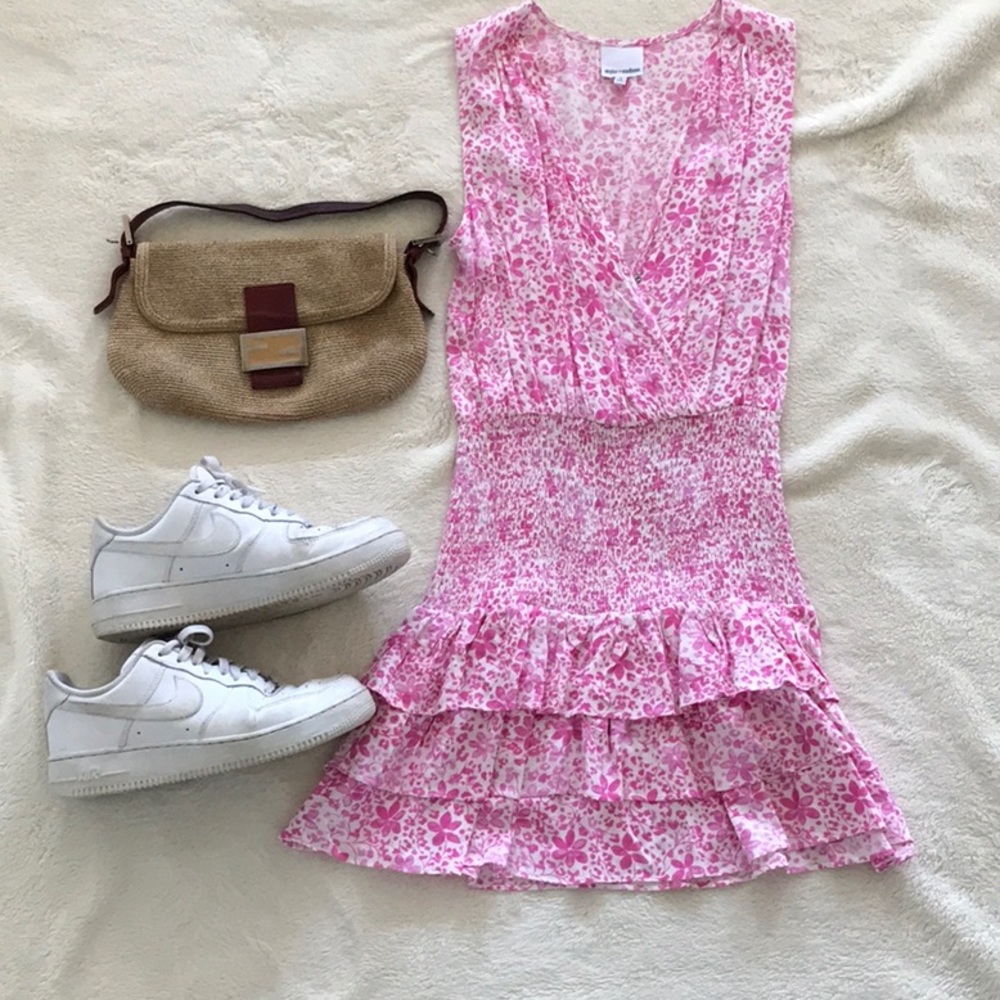 Skylar+Madison pink floral mini dress